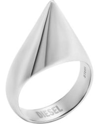 DIESEL - Stainless Steel Spike Band Ring - Lyst