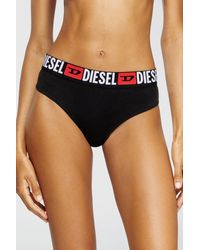 DIESEL - 3-Pack Thongs With Logo Waist - Lyst
