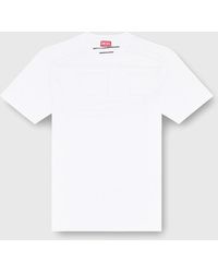 DIESEL - T-Shirt With Maxi Oval D Embroidery - Lyst