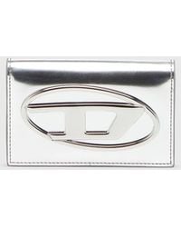 DIESEL - Metallic Leather Card Holder - Lyst