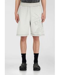 DIESEL - Sweatshorts With Dévoré Motifs - Lyst