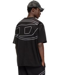 DIESEL - T-shirt With Maxi Oval D Embroidery - Lyst