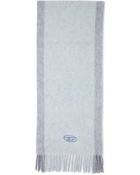 DIESEL - Wool-Blend Scarf With Contrast Stripes - Lyst