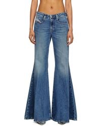 DIESEL - Flare Jeans Low Waist 1970 D-Bleess, Medium, Zip Fly - Lyst