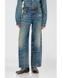 DIESEL - Relaxed Jeans High Waist 1982 D-Hakou, Medium, Button Fly - Lyst