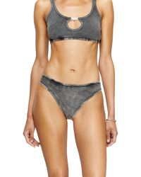 DIESEL - Ribbed Briefs With Oval D Plaque - Lyst