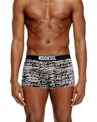 DIESEL - Three-Pack Of Stretch Cotton Boxer Briefs With Logo - Lyst