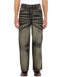 DIESEL - Relaxed Jeans High Waist 1982 D-Hakou, /Dark, Button Fly - Lyst