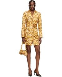 DIESEL - Trench Coat With Duck Print - Lyst