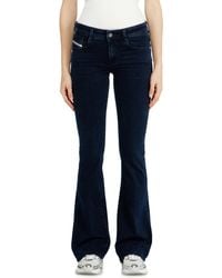 DIESEL - Bootcut Jeans Low Waist 1969 D-Ebbey, Dark, Zip Fly - Lyst