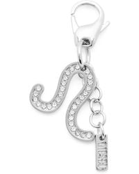 DIESEL - Metal Leo Charm With Rhinestones - Lyst