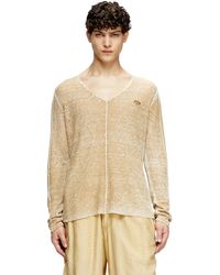 DIESEL - Inside-print Jumper With Contrast Detail - Lyst