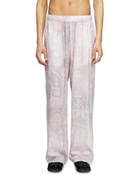 DIESEL - Track Pants With Medieval Print - Lyst