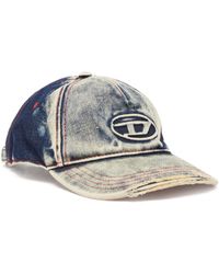 DIESEL - Berretto da baseball in denim trattato - Lyst