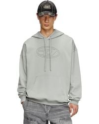 DIESEL - Sudadera Con Capucha Y Oval D En Relieve - Lyst
