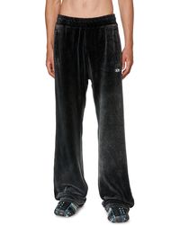 DIESEL - Chenille Track Pants With Side Bands - Lyst