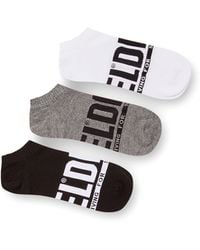 DIESEL - Three-Pack Low-Cut Logo Socks - Lyst