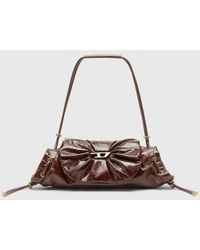 DIESEL - Scrunch-D-Borsa A Spalla Piccola Arricciata - Lyst