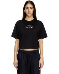 DIESEL - T-Buxt Crop T-Shirt - Lyst