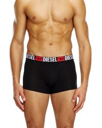 DIESEL - Three-Pack Of All-Over Logo Waist Boxers - Lyst