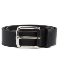 DIESEL - Cinturón 3.9 Cm En Piel Tratada Con Logotipo De - Lyst