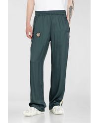 DIESEL - Satin Track Pants With Patches - Lyst