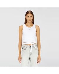 DIESEL - Crop Top With Wrap-Around Laces - Lyst
