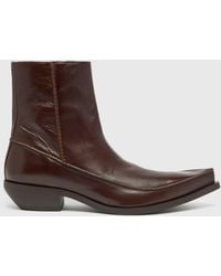 DIESEL - D-Frido-Western Ankle Boots - Lyst