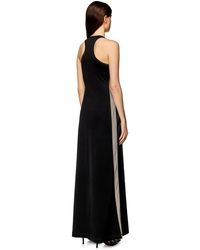DIESEL - Long Dress In Stretch Satin And Jersey - Lyst