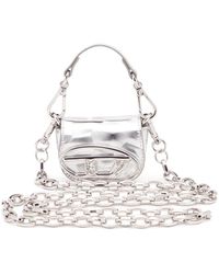 DIESEL - Iconic Micro Bag Charm With Mirror Effect - Lyst