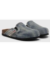 DIESEL - D-Woodstock-Denim Mules - Lyst