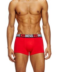 DIESEL - Three-Pack Of All-Over Logo Waist Boxers - Lyst