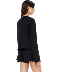 DIESEL - Ensemble Pyjama En Coton Avec Détail Fleuri - Lyst