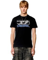 DIESEL - T-shirt With Oval D 78 Print - Lyst
