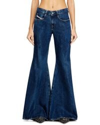 DIESEL - Flare Jeans Low Waist 1970 D-Bleess, Medium, Zip Fly - Lyst