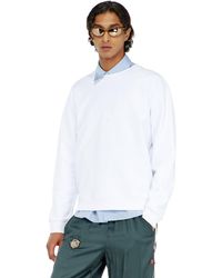 DIESEL - Cotton Sweatshirt With Micro Logo Embroidery - Lyst
