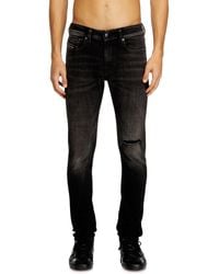 DIESEL - Skinny Jeans Low Waist 1979 Sleenker, /Dark, Zip Fly - Lyst
