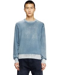 DIESEL - Reverse-Print Cotton Jumper - Lyst