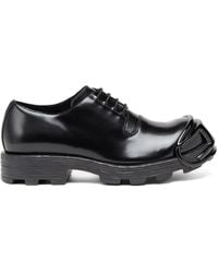 DIESEL - D-hammer-leather Lace-up Shoes With Oval D Toe Cap - Lyst