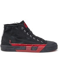 DIESEL - S-D-Verse-High-Top-Sneakers Aus Canvas - Lyst