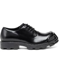 DIESEL - D-Hammer-Leather Lace-Up Shoes With Oval D Toe Cap - Lyst