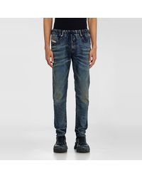 DIESEL - Regular Regular Waist 2030 D-Krooley Joggjeans, Dark, Elastic Waistband - Lyst