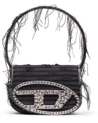 DIESEL - 1Dr-Ikonische Schultertasche Aus Canvas Und Leder - Lyst