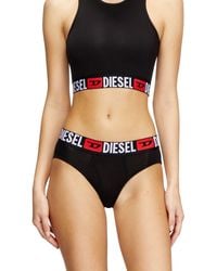 DIESEL - Three-Pack Briefs With Maxi-Logo Waist - Lyst