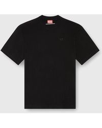 DIESEL - T-shirt With Maxi Oval D Embroidery - Lyst