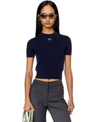 DIESEL - Wool And Cashmere Top - Lyst
