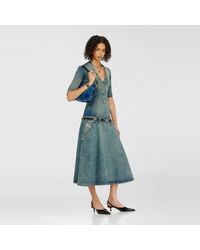 DIESEL - Drop-Waist Midi Dress - Lyst
