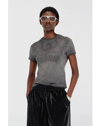 DIESEL - Slim T-Shirt With Dévoré Phoenix - Lyst