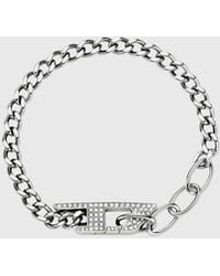 DIESEL - Stainless Steel Glitz Chain Bracelet - Lyst