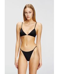 DIESEL - Microfibre Triangle Bra With Oval D Detail - Lyst